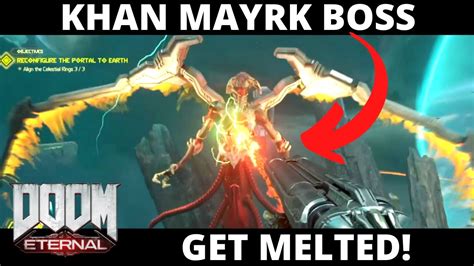 Khan Maykr Fight How To Melt Her Easy Doom Eternal Boss Fight No Commentary Youtube
