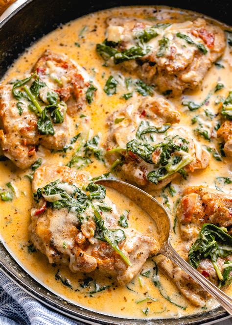 Garlic Butter Chicken With Spinach And Bacon Easy Chicken Recipes