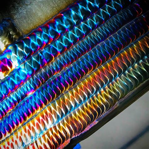 Stainless Rainbow Tig Welding 10x10” Rart