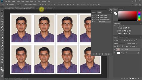Click Automatic Passport Size Photo In Photoshop Actions Dvc Technology