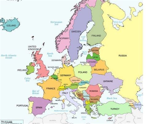 Mapa Político De Europa Grande Para Ver Con Detalle