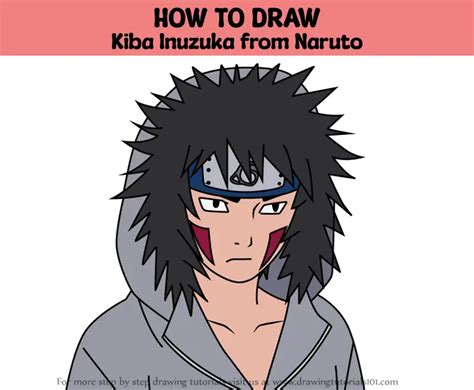 How To Draw Kiba Inuzuka From Naruto Naruto Step By Step