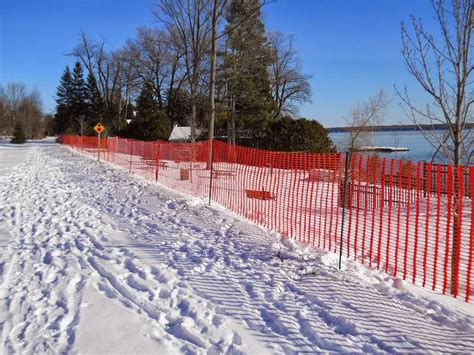Snow Fence Is Used In Dense Snow Accumulation Areas To Reduce Snow