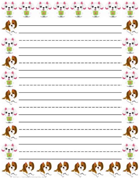 Lined Paper For Kindergarten Free Download Printable