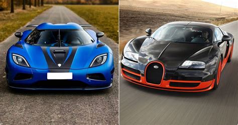 Ranking The Fastest Cars In The World, Slowest To Fastest