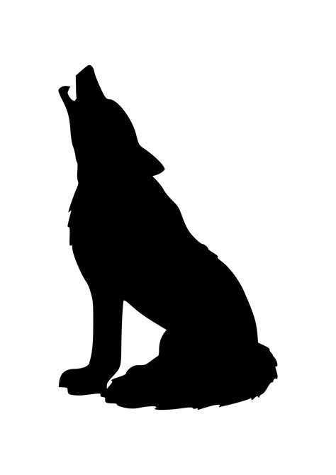 Pin By Angelbaby ♥ On Silhouette Wolf Silhouette Animal Silhouette