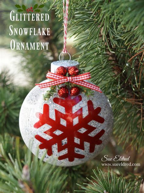Glittered Snowflake Ornament Sues Creative Workshop