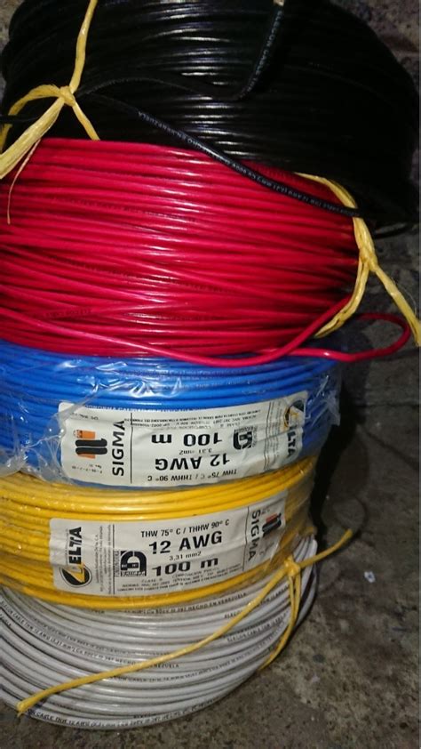 Cable 12 Thw 100 Cobre Nacional Rollo 50 Mts Mercadolibre