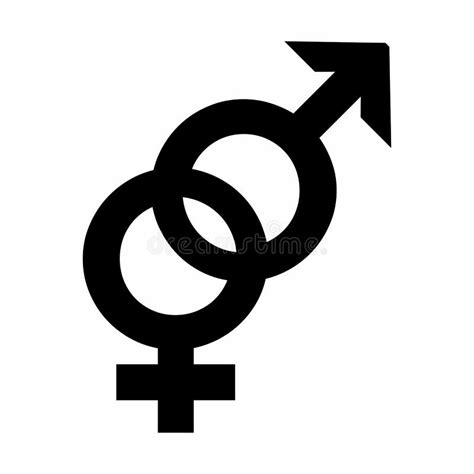 ilustración de símbolo heterosexual stock de ilustración ilustración de sexual negro 173317917