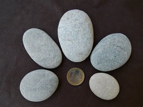 5 Smooth Flat Beach Stones For Painting Big Oval Sea Rock Etsy
