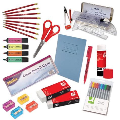 School Stationery Kit For Ks2stpk Colouring Pens And Pencils