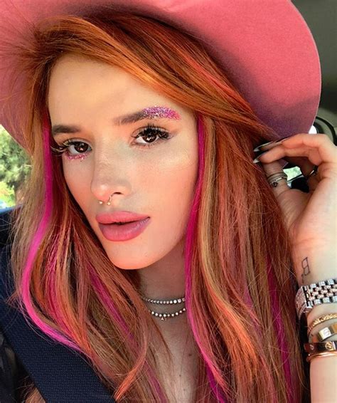 Bella Thorne Pink Hat Selfie The Hollywood Gossip
