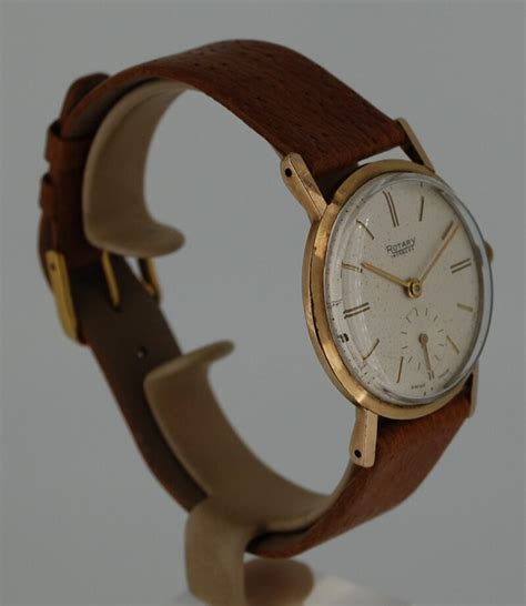 1958 Rotary 9k Gold With Box Birth Year Watches
