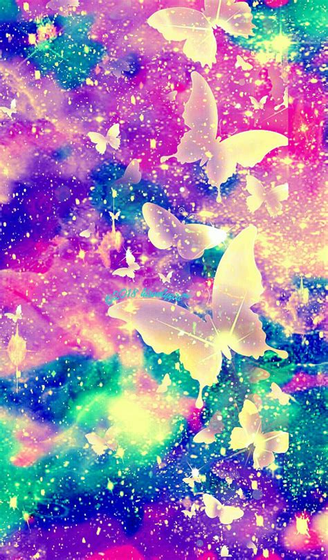 Rainbow Butterfly Sky Galaxy Wallpaper I Created Unicorn Wallpaper