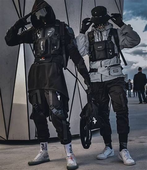 Insane Techwear Couple Outfits Cyberpunk Clothes Techwear Fashion