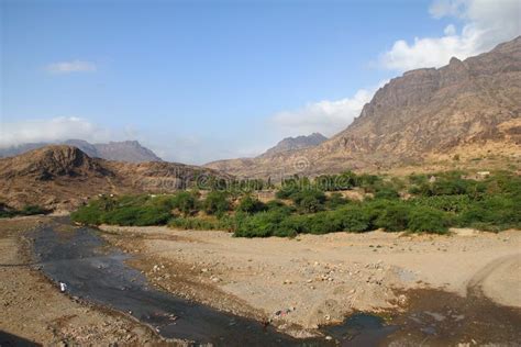 Wadi Sara In Mountains Yemen Stock Photo Image Of Landscape Canyon