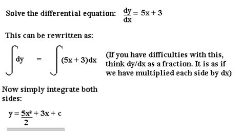 Differential Equations Mathematics A Level Revision