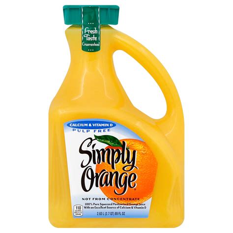 Simply Pure Orange Juice Nutrition Facts Besto Blog