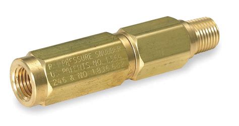 Weksler Pressure Gauge Snubber Brass Piston 14 In Npt 3000 Psi