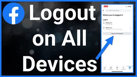 How To Log Out Of Facebook On All Devices Youtube