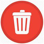 Icon Round Delete Trash Remove Cancel Trashcan