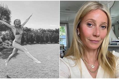 Gwyneth Paltrow Goes Nude And Gold For Th Birthday Tag