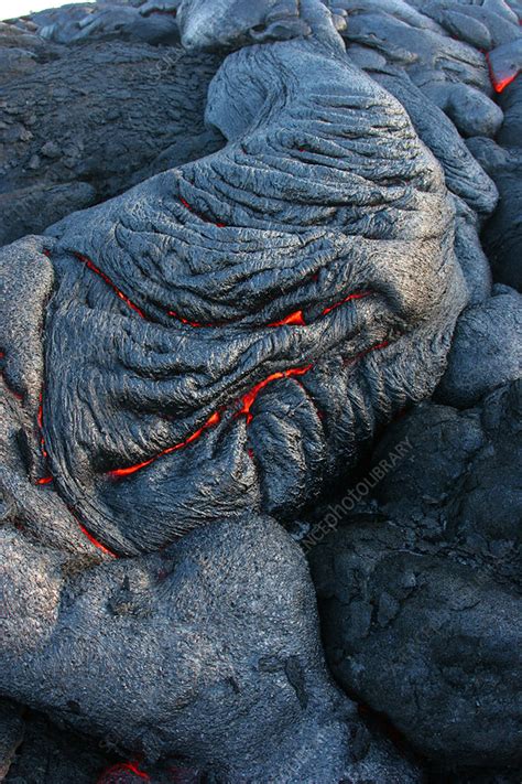 Pahoehoe Lava Kilauea Volcano Hawaii Stock Image C0278766