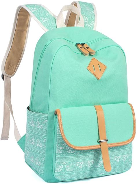 Mochila Juvenil Escolar Mujer Color Menta 2018 Moda Laptop Envío Gratis