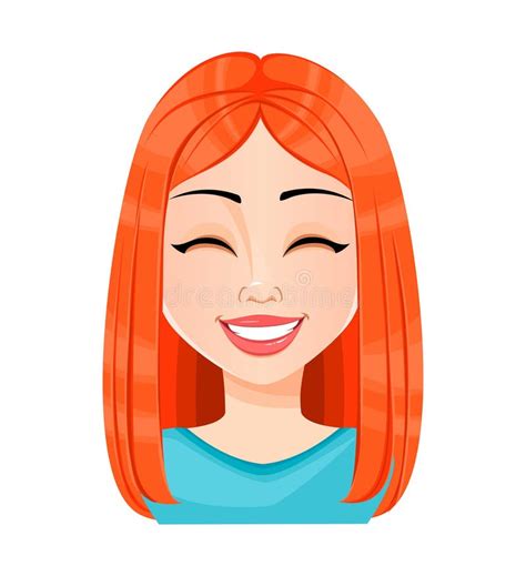happy redhead woman laughing stock illustrations 71 happy redhead woman laughing stock
