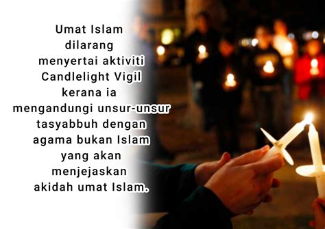 Berkabung atas kematian bukan Islam dengan doa, candle light vigil dan nyanyian