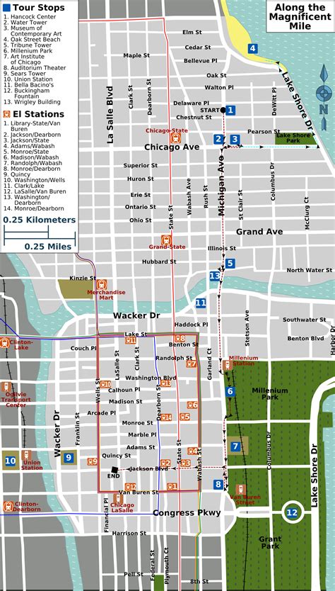 Magnificent Mile Map Printable Printable Map Of The United States