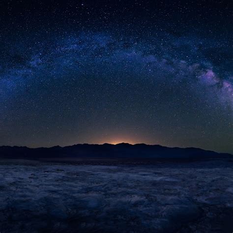 1440x1440 Milky Way Starry Sky Landscape 1440x1440 Resolution Wallpaper