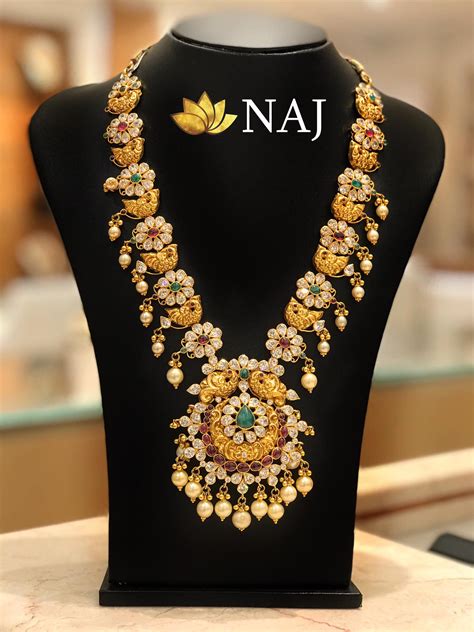 21 Most Beautiful Traditional Gold Necklace And Haram Designs South
