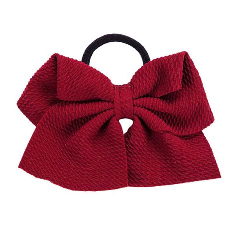 Cr6057 Satin Hair Bow Silk Bow Hair Elastic Headdecor