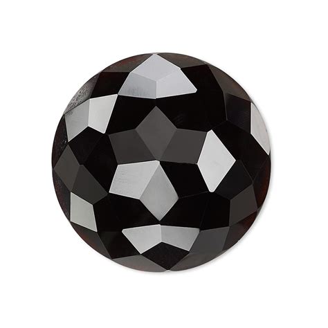 Cabochon Black Onyx Dyed 30mm Calibrated Cube Cut Round B Grade