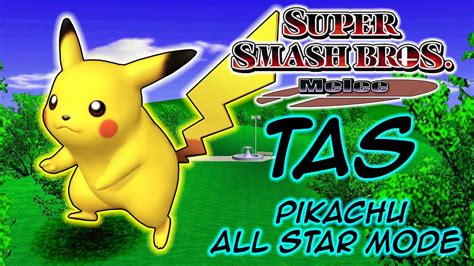 Super Smash Bros Melee Pikachu All Star Mode Tas 60fps Youtube