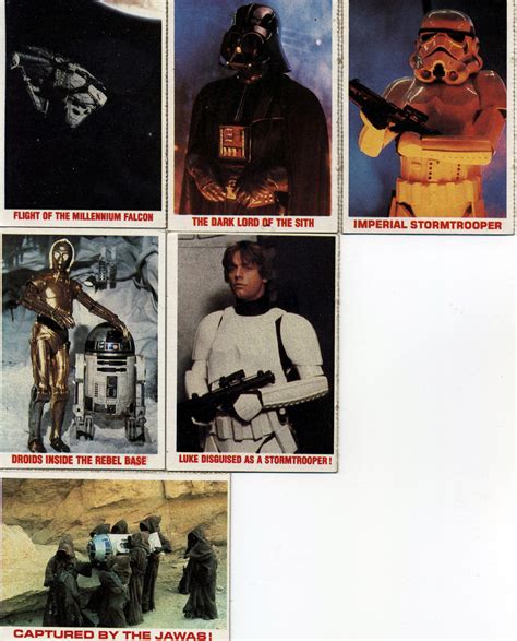 71 Vintage Topps 1977 Star Wars Trading Cards Ebay