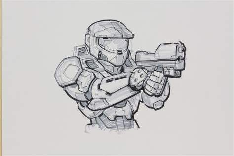 Halo 3 Master Chief Drawing Might Be Drawing This Halo Game Halo 3