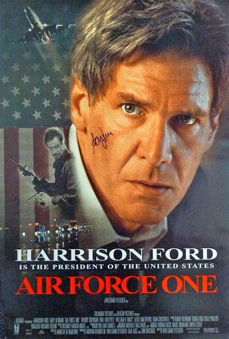 When air force one is told to change the heading to take it out of kazakhstan, they are told to turn the dial counterclockwise from 110 to 290, through 360. Lot Detail - Harrison Ford Signed 27" x 41" One-Sheet ...