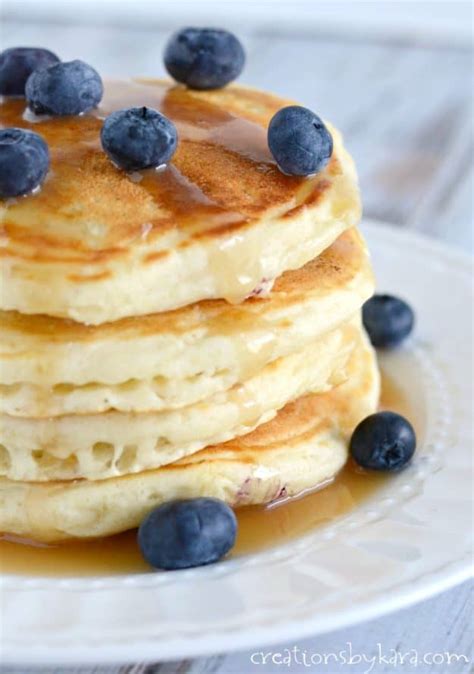 Made From Scratch Blueberry Pancakes Recipe Creations By Kara