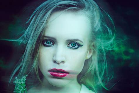 Free Photo Mystical Portrait Activity Blonde Girl Free Download