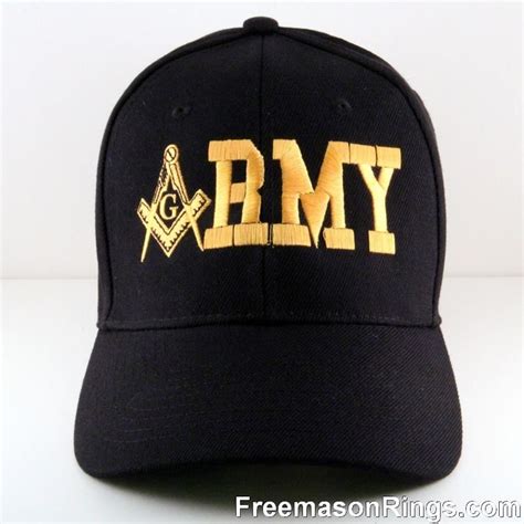 Black Plain Army Masonic Hat Masonic Hats Black And Navy Masonic