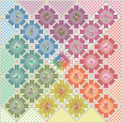 Tula Pink Everglow Star Cluster Quilt Kit