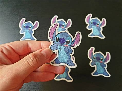 Lilo And Stitch Stitch Disney Set Of 1 Vinyl Sticker Etsy