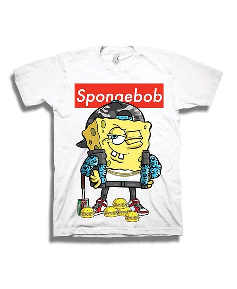 Nickelodeon Mens Spongebob Squarepants Shirt Spongebob Supreme Tee
