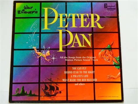 Peter Pan Walt Disney Songs From The Original Motion Picture Etsy