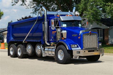 Semitrckn — Kenworth Custom T800 Quad Axle Dump Custom Trucks