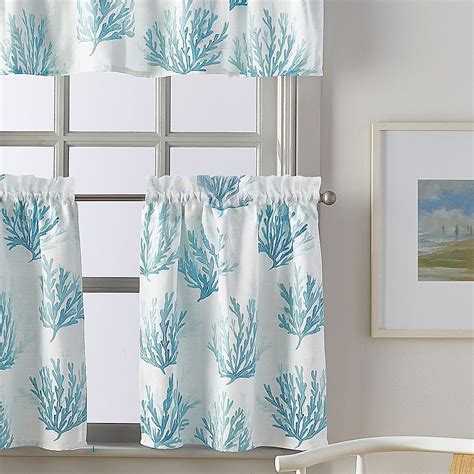 Coastal Living Cocoa Beach Window Valance In Blue Bed Bath And Beyond