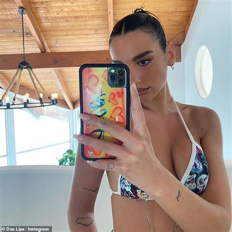 Dua Lipa Shares A Slew Of Sultry Bikini Clad Selfies Alongside Beau
