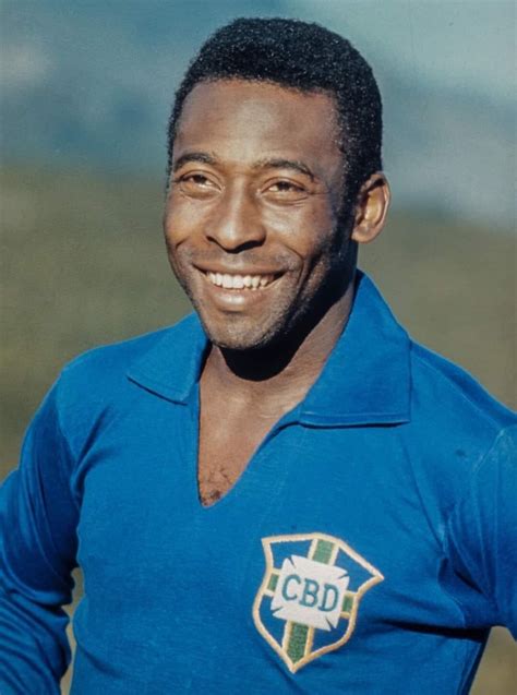 Pelé Wears The Jersey Of The 1958 World Cup Brazil Wc 1958 Rei Do